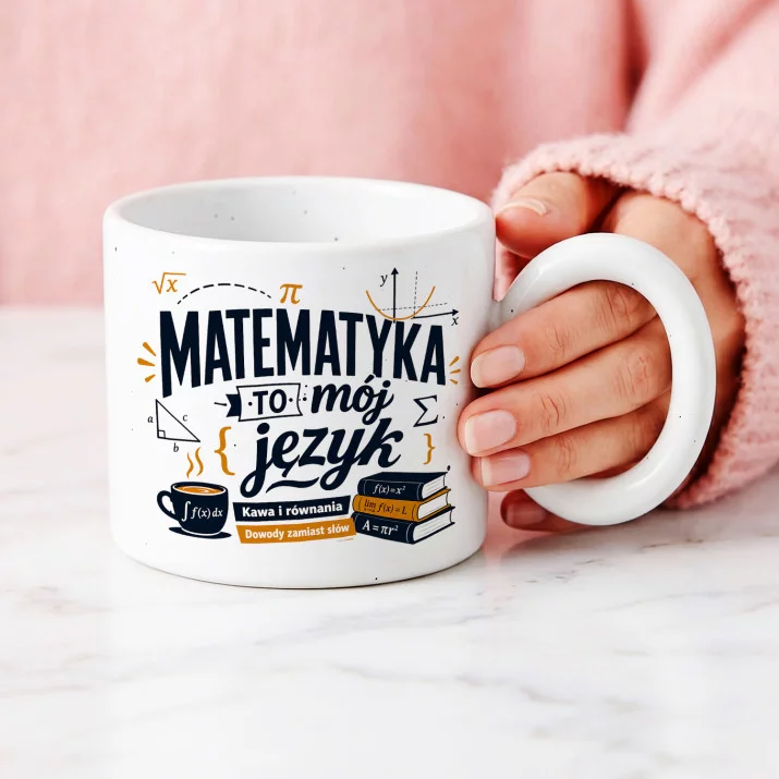 Kubek Z Okrągłym Uchem Dla Matematyka Prezent Dla Mężczyzny: Humor Matematyczny