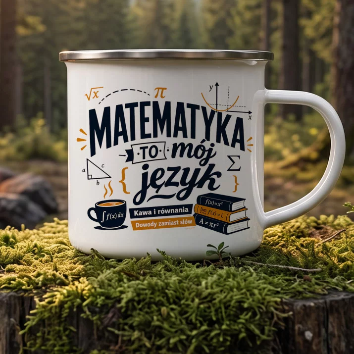 Kubek Emaliowany Dla Matematyka Prezent Dla Mężczyzny: Humor Matematyczny Kubek Emaliowany Dla Matematyka Prezent Dla Mężczyzny: Humor Matematyczny