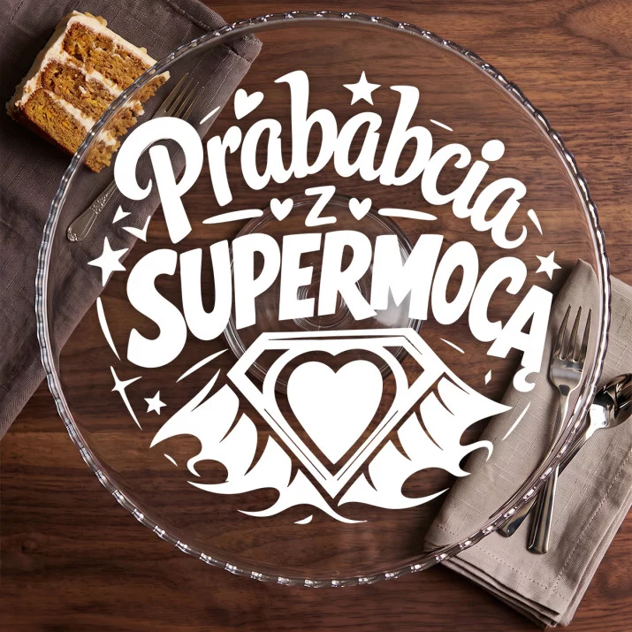 Patera Na Ciasto Dla Prababci Prezent Na Dzień Babci Dla Kobiety: Supermoc Prababci Patera Na Ciasto Dla Prababci Prezent Na Dzień Babci Dla Kobiety: Supermoc Prababci
