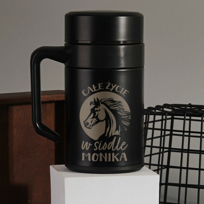 Całe życie w siodle - Kubek termiczny 400 ml