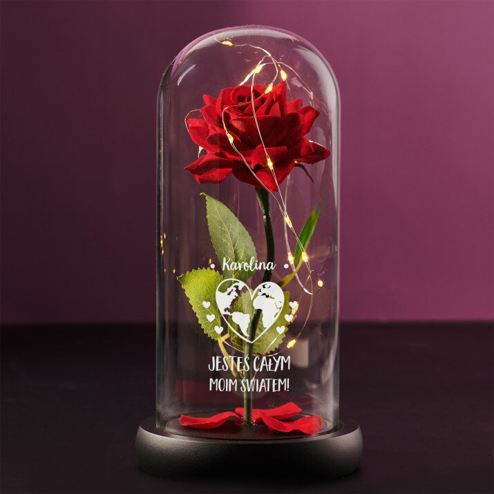 Cały świat - Wieczna róża w szkle