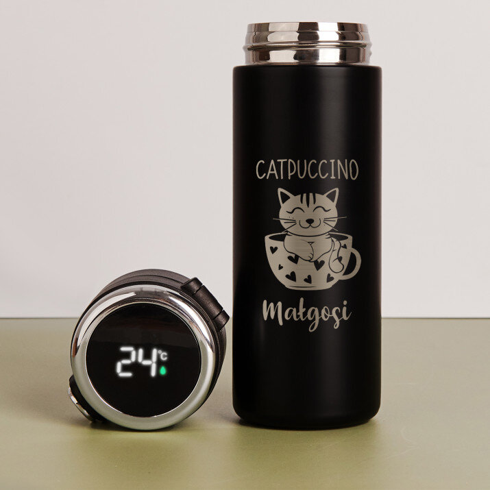 Catpuccino - Kubek termiczny z wyświetlaczem LED Catpuccino - Kubek termiczny z wyświetlaczem LED