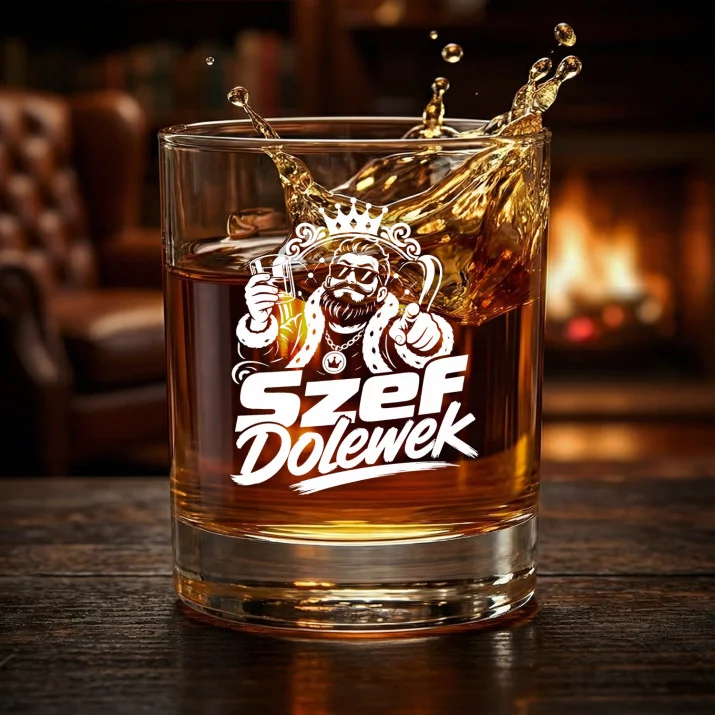 Szklanka Do Whisky Na Święta Prezent Dla Mężczyzny: Szef Dolewek Szklanka Do Whisky Na Święta Prezent Dla Mężczyzny: Szef Dolewek