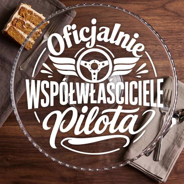 Patera Na Ciasto Na Święta Prezent Dla Pary: Wspólny Pilot Patera Na Ciasto Na Święta Prezent Dla Pary: Wspólny Pilot