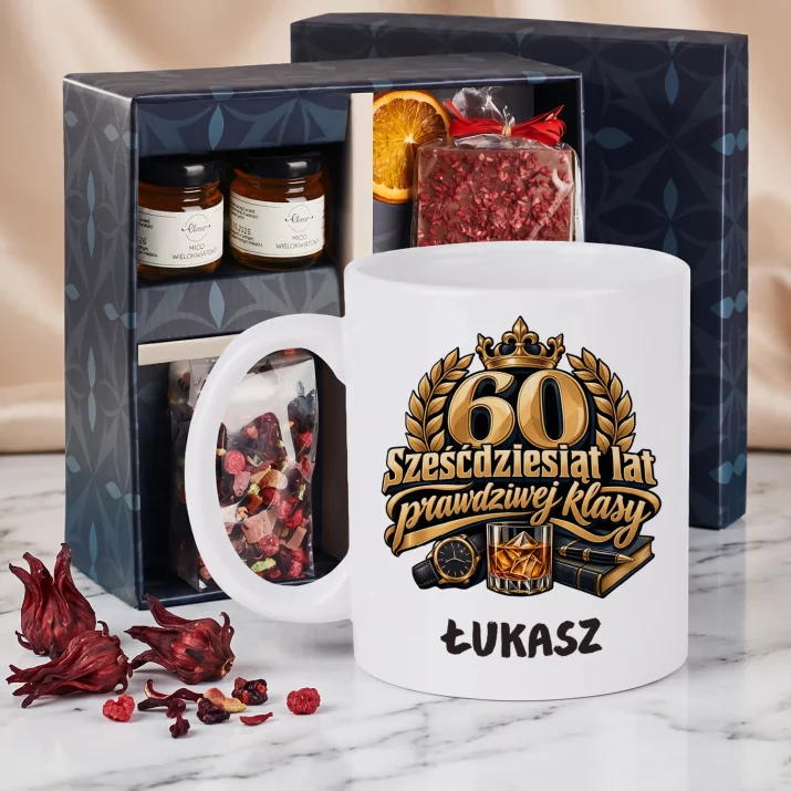 Zestaw Prezentowy z Kubkiem Na 60 Na 60 Urodziny Dla Mężczyzny: Sześćdziesiąt Lat Zestaw Prezentowy z Kubkiem Na 60 Na 60 Urodziny Dla Mężczyzny: Sześćdziesiąt Lat