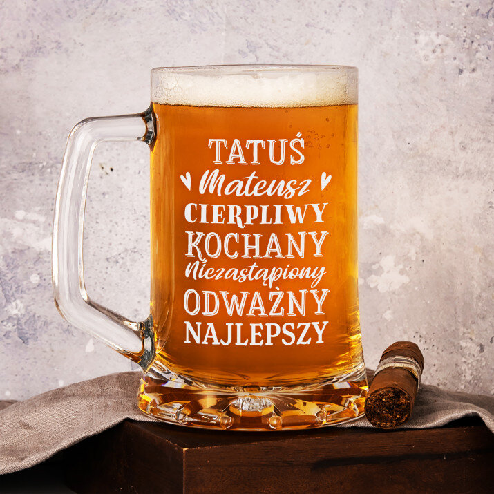 Cechy tatusia - Personalizowany Kufel Cechy tatusia - Personalizowany Kufel
