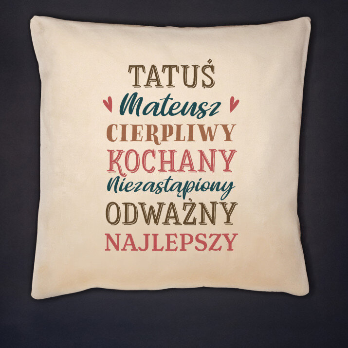 Cechy tatusia - Poduszka dekoracyjna