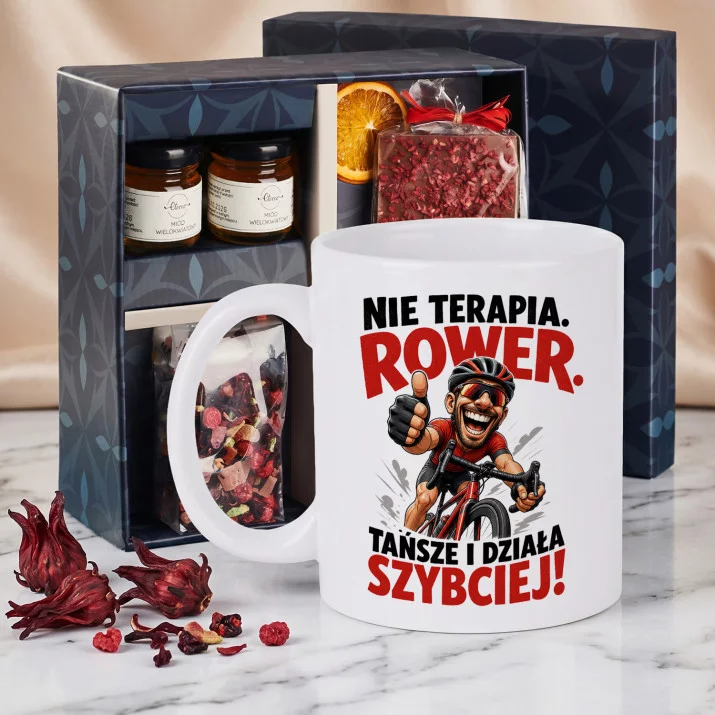 Zestaw Prezenowy Z Kubkiem Dla Rowerzysty: Rowery Zamiast Terapii Zestaw Prezenowy Z Kubkiem Dla Rowerzysty: Rowery Zamiast Terapii