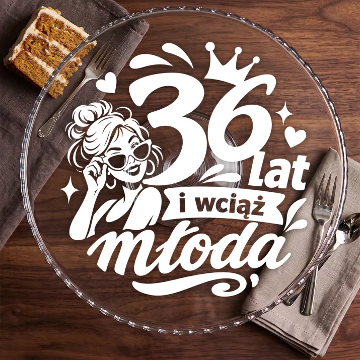 Patera Na Ciasto Dla 36 Latki Prezent Na 35 Urodziny Dla Kobiety: Wieczna Młodość Patera Na Ciasto Dla 36 Latki Prezent Na 35 Urodziny Dla Kobiety: Wieczna Młodość