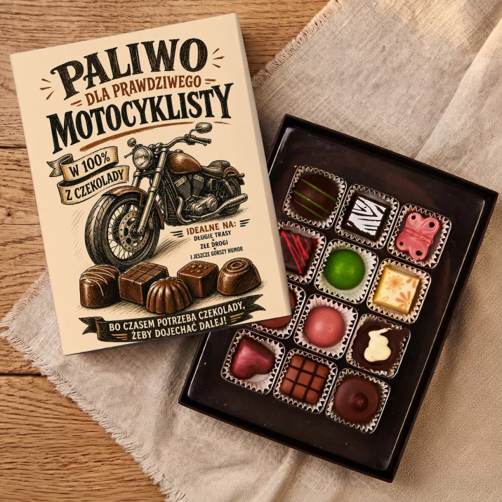 Czekoladki Dla Motocyklisty Prezent Dla Mężczyzny: Paliwo Motocyklisty Czekolada Czekoladki Dla Motocyklisty Prezent Dla Mężczyzny: Paliwo Motocyklisty Czekolada