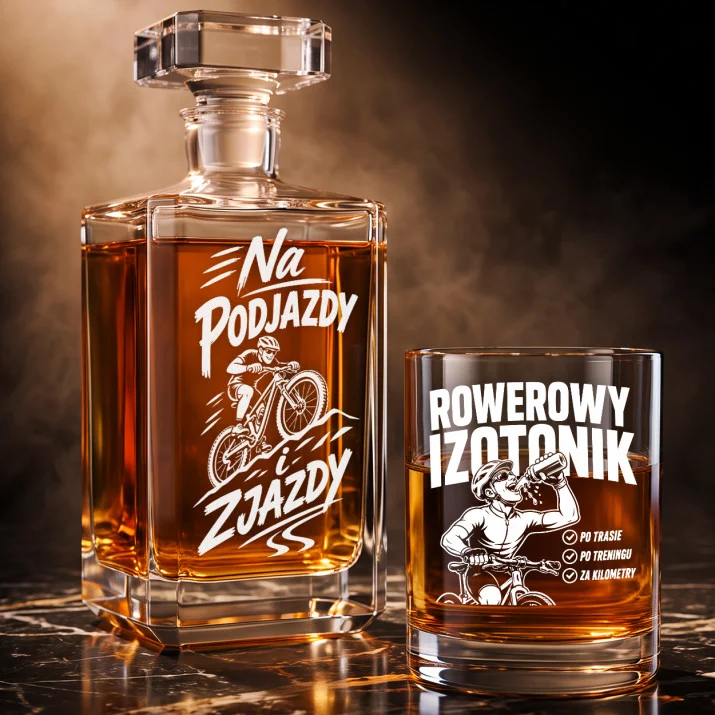 Zestaw Do Whisky Dla Rowerzysty Prezent Dla Mężczyzny: Rowerowy Humor