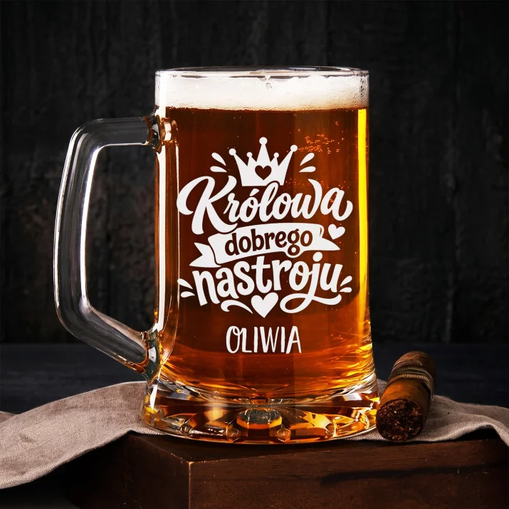 Kufel Personalizowany Dla Dziewczyny Prezent Na Dzień Dziewczyny Dla Kobiety: Królowa Dobrego Nastroju Kufel Personalizowany Dla Dziewczyny Prezent Na Dzień Dziewczyny Dla Kobiety: Królowa Dobrego Nastroju