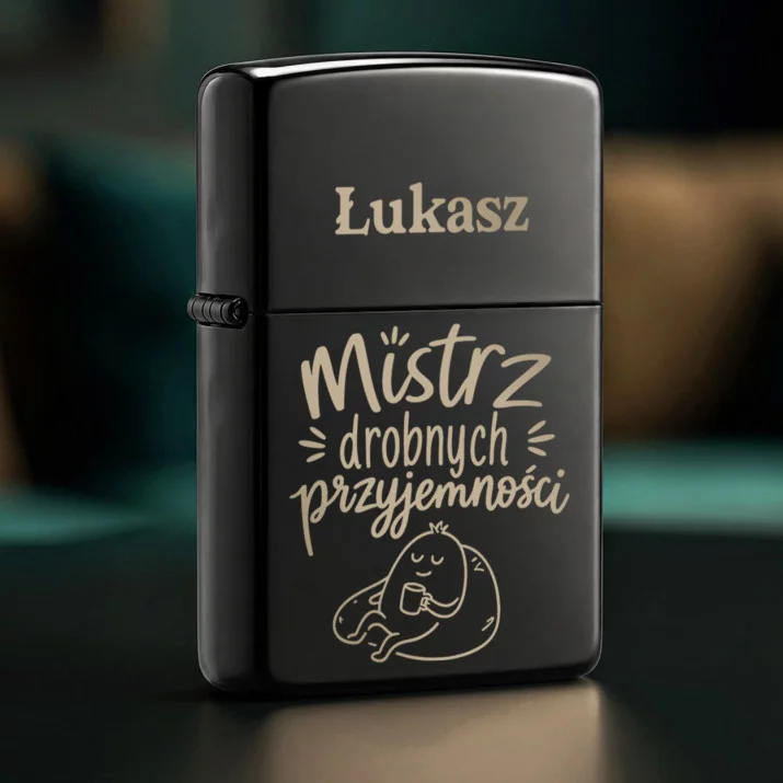 Zapalniczka z Grawerem Na 50 Urodziny Prezent Dla 50 Latka Mężczyzny: Mistrz Drobnych