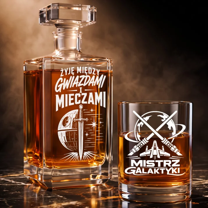 Zestaw Do Whisky Dla Fana Star Wars Prezent Dla Mężczyzny: Między Gwiazdami Zestaw Do Whisky Dla Fana Star Wars Prezent Dla Mężczyzny: Między Gwiazdami