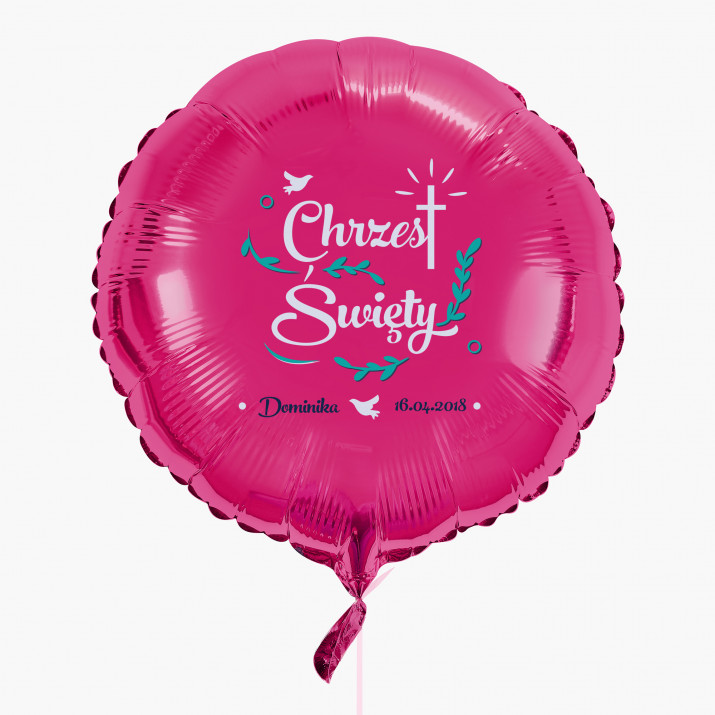 Chrzest święty - Balon z helem - Koło