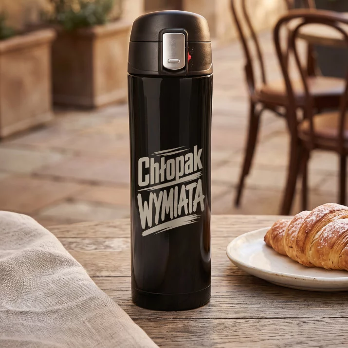 Kubek Termiczny 440ml Dla Chłopaka Prezent Na Dzień Chłopaka: Chłopak Wymiata