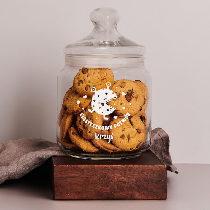 Ciasteczkowy potwór - Słoik na ciastka