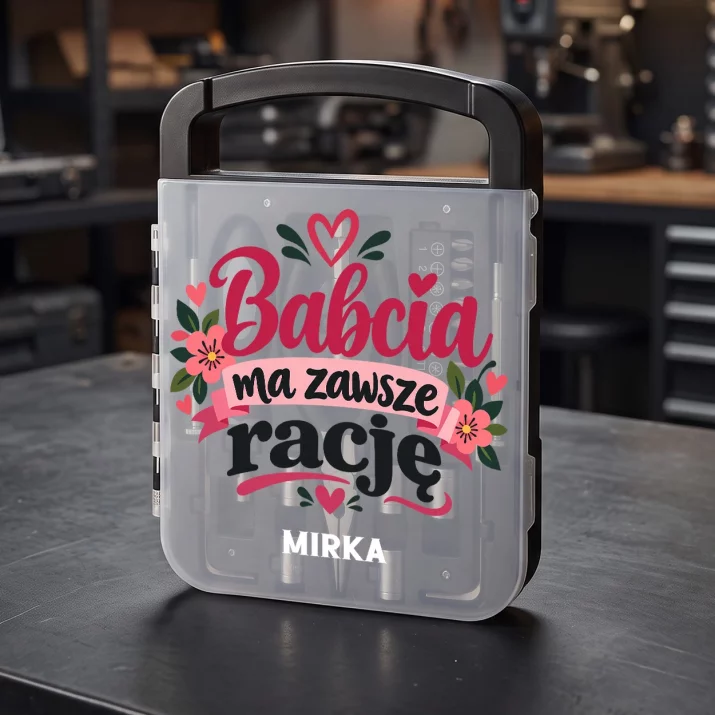 Zestaw Narzędzi Dla Babci Prezent Na Dzień Babci Dla Kobiety: Babcia Ma Zawsze Rację Zestaw Narzędzi Dla Babci Prezent Na Dzień Babci Dla Kobiety: Babcia Ma Zawsze Rację
