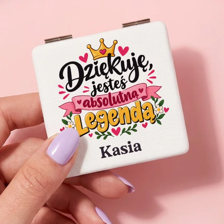Lusterko Kieszonkowe Na Podziękowanie Prezent Dla Kobiety: Dziękuję, Jesteś