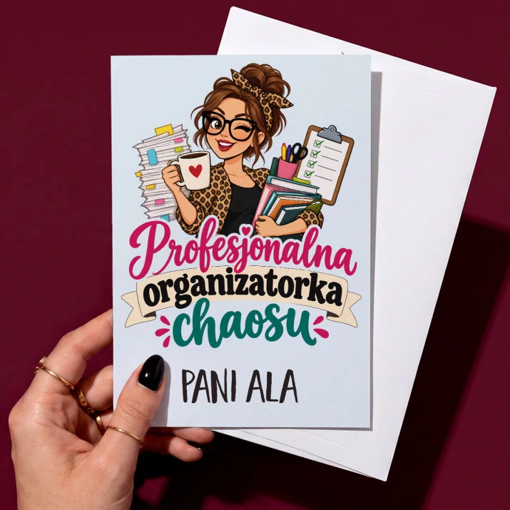 Kartka Personalizowana Na Dzień Nauczyciela Prezent Dla Nauczyciela Kobiety: Profesjonalna Kartka Personalizowana Na Dzień Nauczyciela Prezent Dla Nauczyciela Kobiety: Profesjonalna