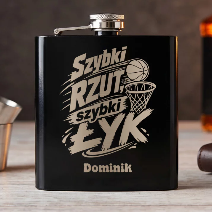 Piersiówka Z Grawerem Dla Koszykarza Prezent Dla Mężczyzny: Koszykarski Humor Piersiówka Z Grawerem Dla Koszykarza Prezent Dla Mężczyzny: Koszykarski Humor