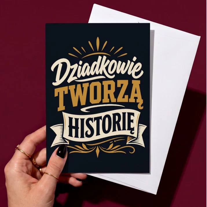 Kartka z Życzeniami Dla Dziadków Na Dzień Babci i Dziadka Dla Pary: Manifest Pokoleń Kartka z Życzeniami Dla Dziadków Na Dzień Babci i Dziadka Dla Pary: Manifest Pokoleń
