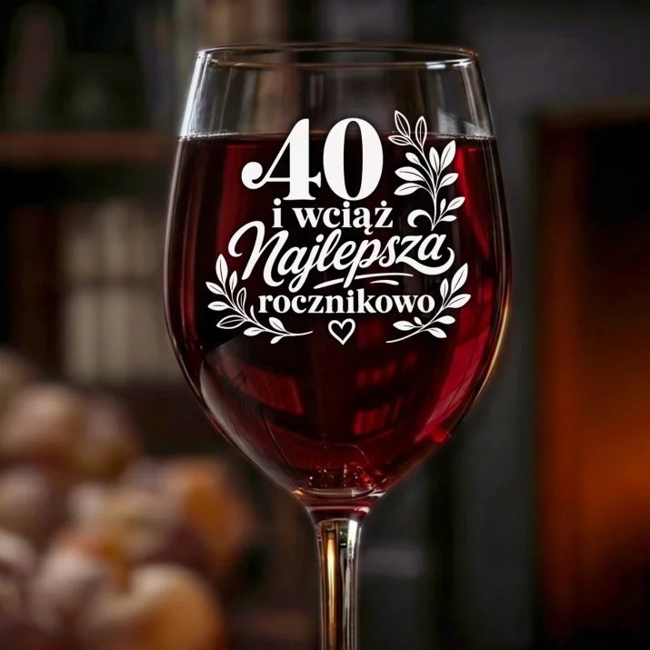 Kieliszek Do Wina Na 40 Urodziny Prezent Dla Kobiety: Najlepsza Rocznikowo 40 Kieliszek Do Wina Na 40 Urodziny Prezent Dla Kobiety: Najlepsza Rocznikowo 40