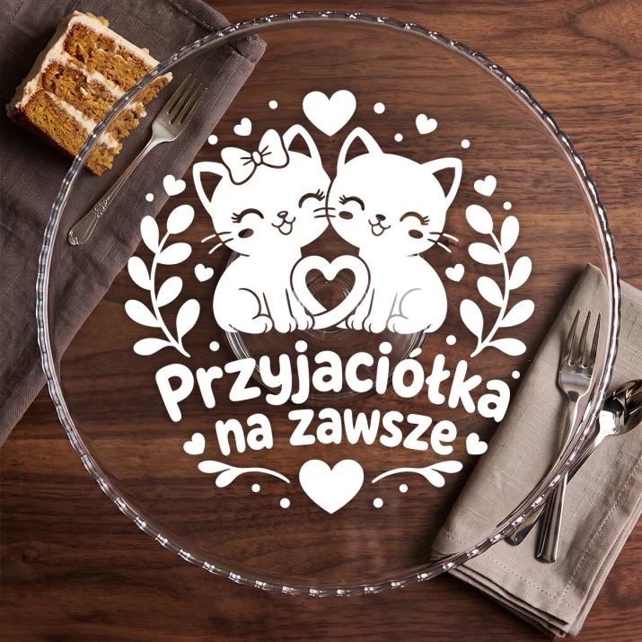 Patera Na Ciasto Dla Przyjaciółki Prezent Dla Kobiety: Kawaii Przyjaźń Patera Na Ciasto Dla Przyjaciółki Prezent Dla Kobiety: Kawaii Przyjaźń