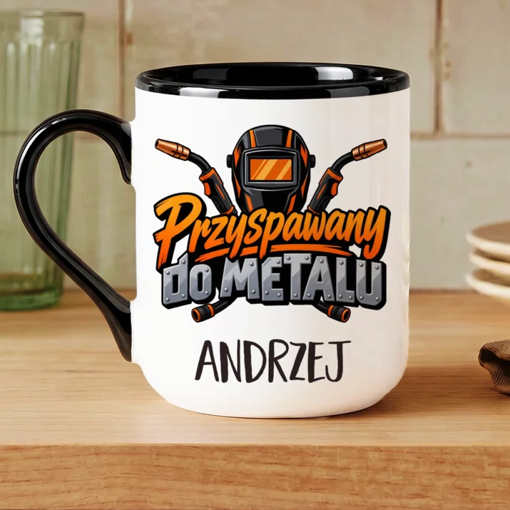 Kubek Personalizowany Dla Spawacza Prezent Dla Mężczyzny: Przyspawany Do Metalu Kubek Personalizowany Dla Spawacza Prezent Dla Mężczyzny: Przyspawany Do Metalu