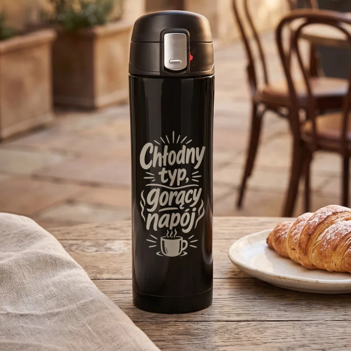 Kubek Termiczny 440ml Na Święta Prezent: Chłodny Typ, Gorący Napój