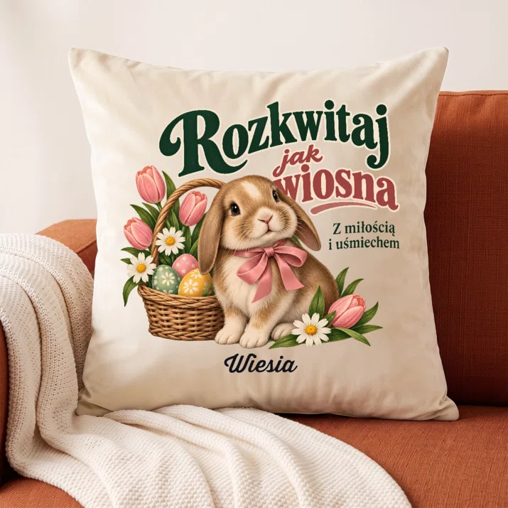 Poduszka Dekoracyjna Na Wielkanoc Prezent Dla Kobiety: Rozkwitaj Jak Wiosna