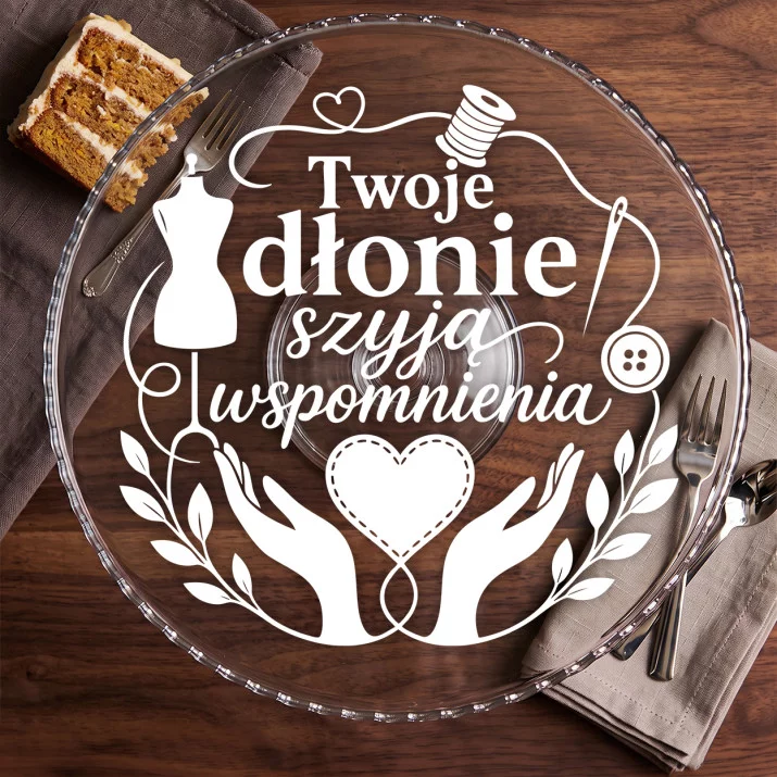 Patera Na Ciasto Dla Krawcowej Prezent Dla Kobiety: Szycie Wspomnień Patera Na Ciasto Dla Krawcowej Prezent Dla Kobiety: Szycie Wspomnień