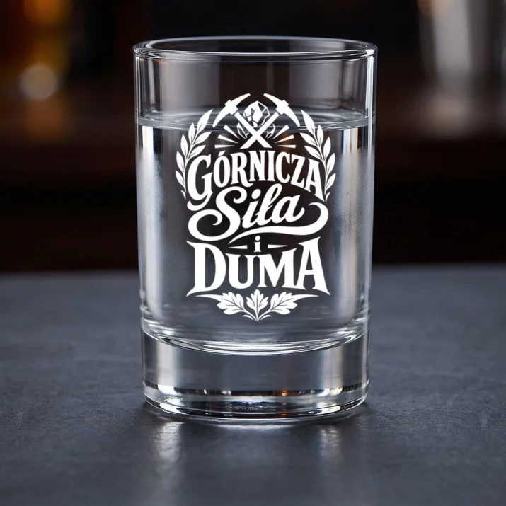 Kieliszki Do Wódki Dla Górnika Prezent Dla Mężczyzny: Emblemat Górnika