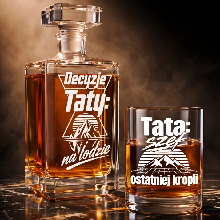Zestaw Do Whisky Dla Taty Prezent Na Dzień Ojca Dla Mężczyzny: Decyzje Taty Na Lodzie Zestaw Do Whisky Dla Taty Prezent Na Dzień Ojca Dla Mężczyzny: Decyzje Taty Na Lodzie