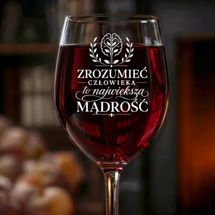 Kieliszek Do Wina Dla Psychologa Prezent Dla Mężczyzny: Zrozumieć Człowieka Kieliszek Do Wina Dla Psychologa Prezent Dla Mężczyzny: Zrozumieć Człowieka