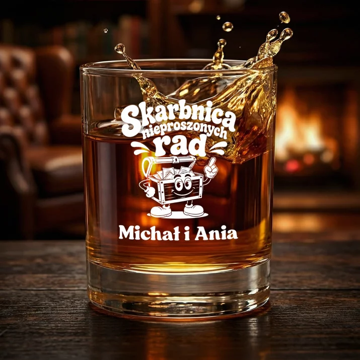 Szklanki Do Whisky z Grawerem Dla Dziadków Prezent Na Dzień Babci i Dziadka Dla Pary: Skarbnica Nieproszonych Szklanki Do Whisky z Grawerem Dla Dziadków Prezent Na Dzień Babci i Dziadka Dla Pary: Skarbnica Nieproszonych
