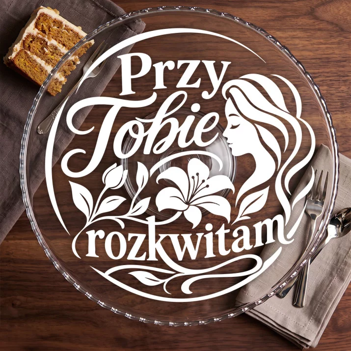 Patera Na Ciasto Na 40 Lecie Ślubu Prezent Dla Kobiety: Czuły Rozkwit Patera Na Ciasto Na 40 Lecie Ślubu Prezent Dla Kobiety: Czuły Rozkwit