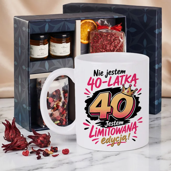Zestaw Prezenowy Z Kubkiem Na 40 Na 40 Urodziny: Limitowana 40 Edycja Zestaw Prezenowy Z Kubkiem Na 40 Na 40 Urodziny: Limitowana 40 Edycja