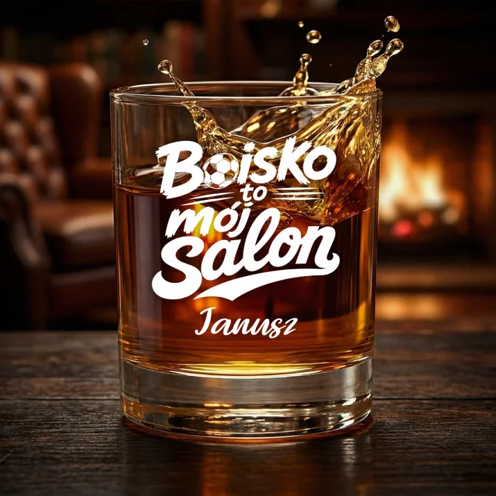 Szklanki Do Whisky z Grawerem Dla Piłkarza Prezent Dla Mężczyzny: Boisko To Mój Salon Szklanki Do Whisky z Grawerem Dla Piłkarza Prezent Dla Mężczyzny: Boisko To Mój Salon