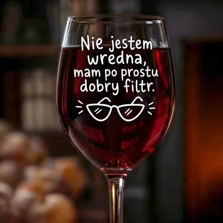 Kieliszek Do Wina Dla Przyjaciółki Prezent Dla Kobiety: Nie Jestem Wredna Kieliszek Do Wina Dla Przyjaciółki Prezent Dla Kobiety: Nie Jestem Wredna