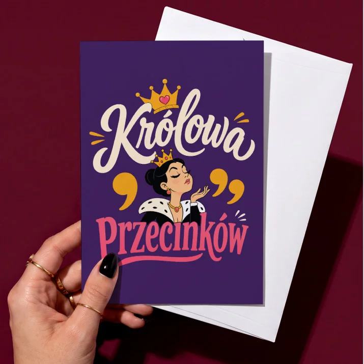 Kartka z Życzeniami Dla Polonistki Dla Kobiety: Literacki Żart Kartka z Życzeniami Dla Polonistki Dla Kobiety: Literacki Żart