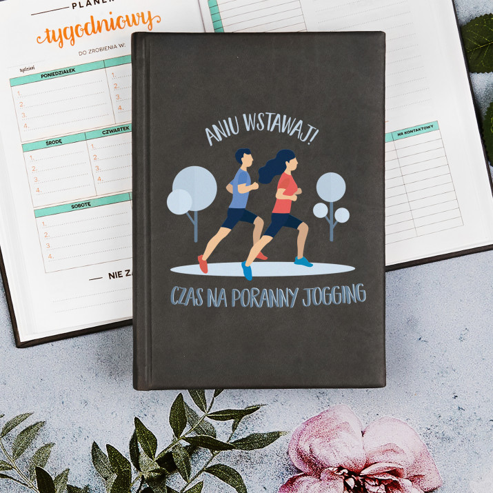 Czas na jogging - Planer Książkowy A5