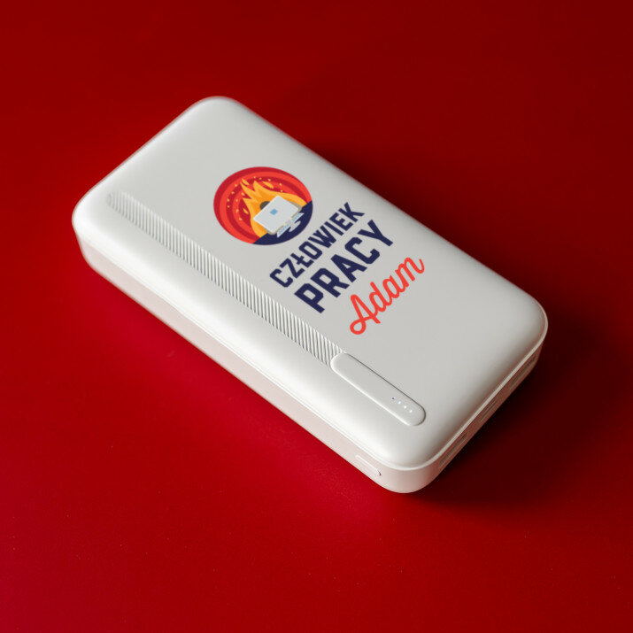 człowiek pracy - Powerbank z nadrukiem 20000 mAh