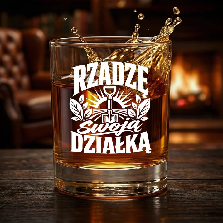 Szklanka Do Whisky Dla Działkowca Prezent Dla Mężczyzny: Rządzę Swoją Działką Szklanka Do Whisky Dla Działkowca Prezent Dla Mężczyzny: Rządzę Swoją Działką