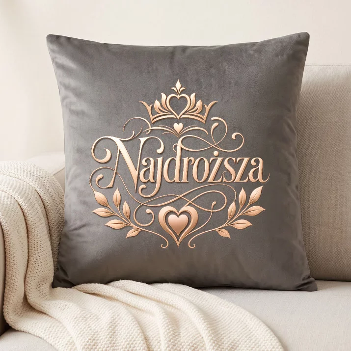 Poduszka Dekoracyjna Na Walentynki Prezent Na Rocznicę Dla Kobiety: Najdroższa Poduszka Dekoracyjna Na Walentynki Prezent Na Rocznicę Dla Kobiety: Najdroższa