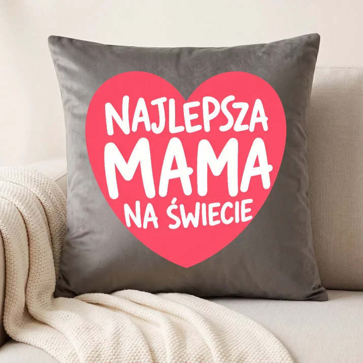 Poduszka Dekoracyjna Dla Mamy Prezent Na Dzień Mamy Dla Kobiety: Najlepsza Mama Na Świecie Poduszka Dekoracyjna Dla Mamy Prezent Na Dzień Mamy Dla Kobiety: Najlepsza Mama Na Świecie