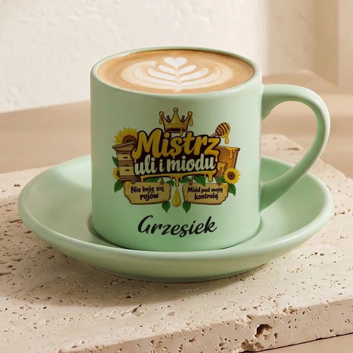 Filiżanka Personalizowana Dla Pszczelarza Prezent Dla Mężczyzny: Mistrz Uli I Miodu Filiżanka Personalizowana Dla Pszczelarza Prezent Dla Mężczyzny: Mistrz Uli I Miodu