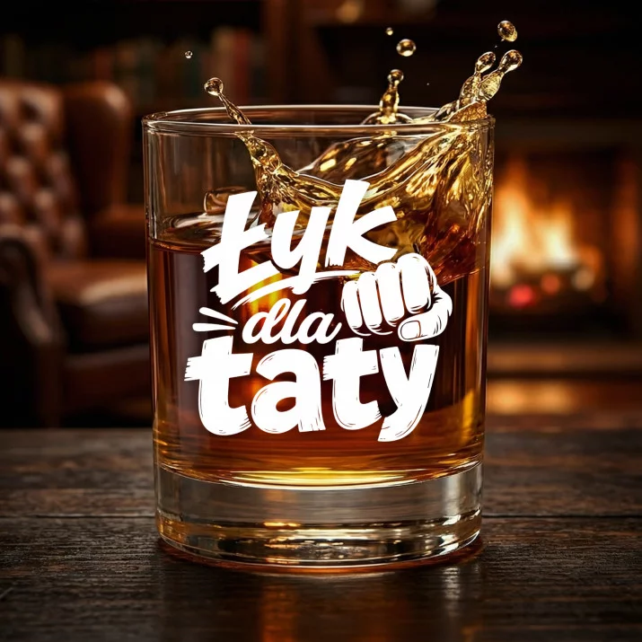 Szklanka Do Whisky Dla Ojca Prezent Na Dzień Ojca Dla Mężczyzny: Łyk Dla Taty Szklanka Do Whisky Dla Ojca Prezent Na Dzień Ojca Dla Mężczyzny: Łyk Dla Taty