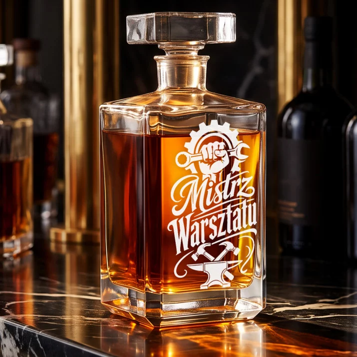 Karafka Do Whisky z Grawerem Na 30Stke Prezent: Duma Rzemieślnika
