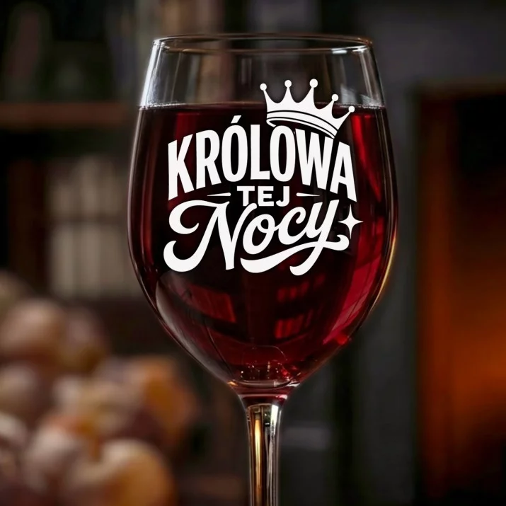Kieliszek Do Wina Na Wieczór Panieński Prezent Dla Kobiety: Królowa Tej Nocy